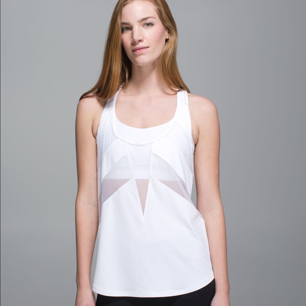 Lululemon White If You’re Lucky Tank